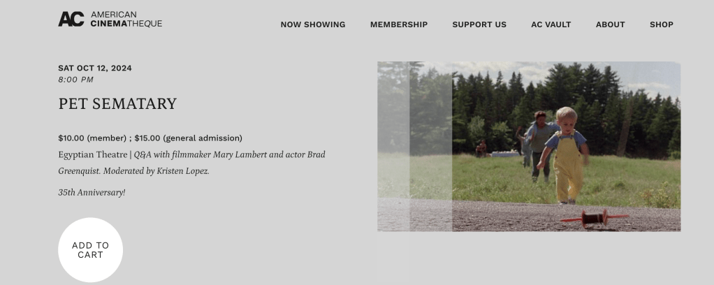 ‘Pet Sematary’ at the Egyptian